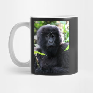 "What are you going to do to me?" Juvenile Mountain Gorilla Mug